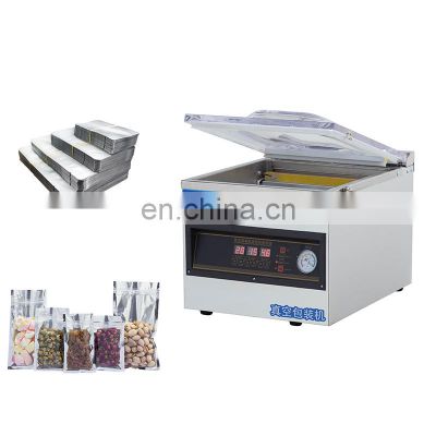 CE Peanut Beef Meat Fish Seeds Tabletop Industrial Chamber Food Vacuum Sealing Sealer Packing Machine