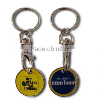 Promotion Metal Trolley Coin Keychain