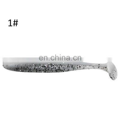 5.5cm 1.2g Large Quantity in Stock T-tail Two - Color Lure Small Fish Colorful Seabass Lifelike Silicone Fishing Soft Lure photo-3