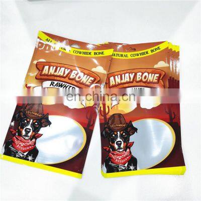 Custom Stand Up Plastic Digital Printing Pet 500g 1kg Packaging Dog Food Snacks Mylar Bag Pouch With Resealable Zipper