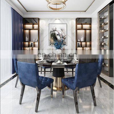 New Arrival marble top dining table set Modern dining room sets