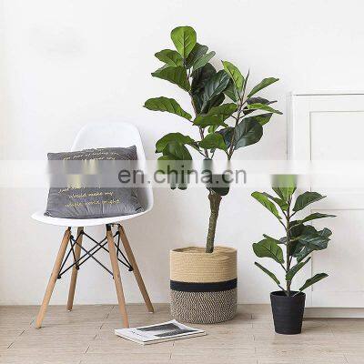 Competitive Price Clothes Cotton Rope Organizer Folding Small Laundry Basket Storage photo-3