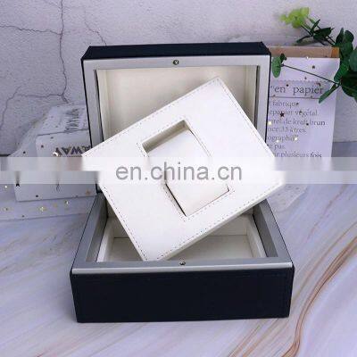 High-end PU Leather Watch Case Rectangular Jewelry Watch Box photo-3