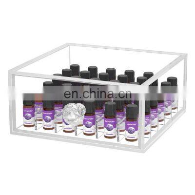 Clear Acrylic Essential Oils Storage Box Essential Oil Case for Home Storage Display