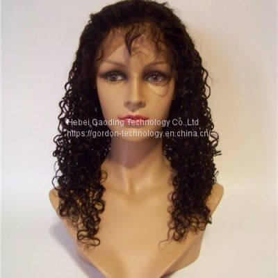 Gaoding Brown Curly Human Hair HD Full Lace Wig with Factory Price