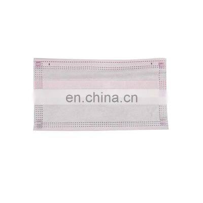 Factory Wholesale 3 Ply Pink Personal Care Medical Disposable Face Mask