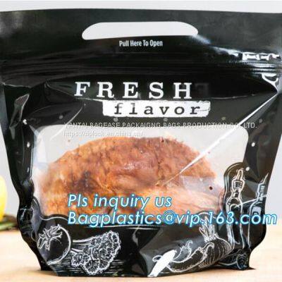 Food Grade Anti Fog Material Resealabele Plastic Hot Chicken Bag, Fresh Chicken Packing Bag, Roast Chicken Boiled Chicken Pouch photo-4