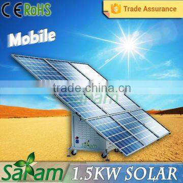 All-in-one 1500w mobile solar power plant for sale