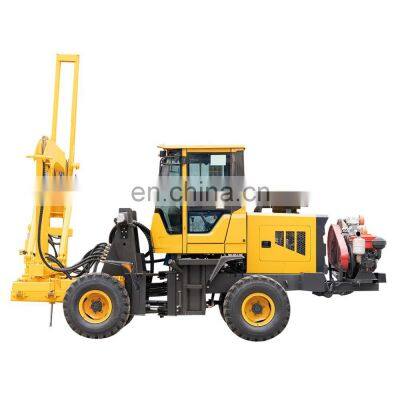Wheeled Multifunction HWZG Hydraulic Guardrail Post Pile Driver for Sale photo-4