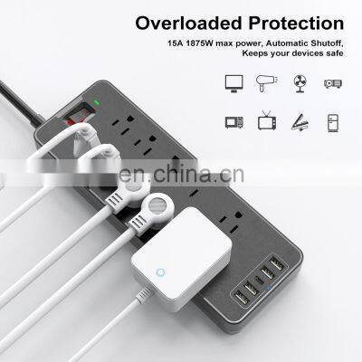 Good Quality Extension Power Strip Cord Board Extensible Electrical Plug Smart Socket