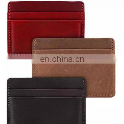 Genuine leather card holder wallet for men business wholesale high quality retail top original skin 2022 style RFID OEM ODM