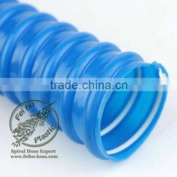 pvc corrugated blue pipe