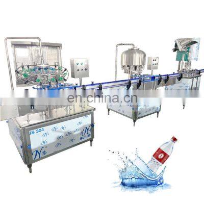 Linear type small water liquid filling machine bottling production line