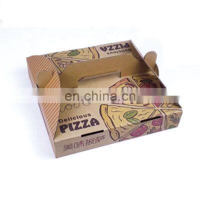 Wholesale High Quality Corrugated Kraft Paper Cardboard Color Printing Disposable Food Grade Italian Pizza Boxes photo-2