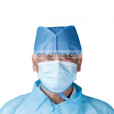 High Quality Disposable Doctor Cap SMS PP Nurse Hat Wholesale Factory Direct Sale Protective Medical Cap