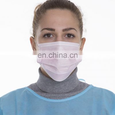 Medical Face Mask Disposable Adults 3Ply Non-Woven with Nose wire  Ear Loop Blue 50Pack