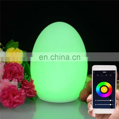 Custom Tuya APP Control Smart living room Rechargeable cordless led table lamp restaurant