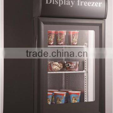 21L 98L 105L Transparent glass door freezer showcase