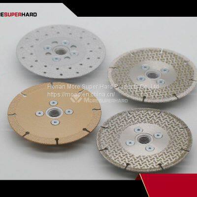 Brazed diamond grinding wheel for grinding steel