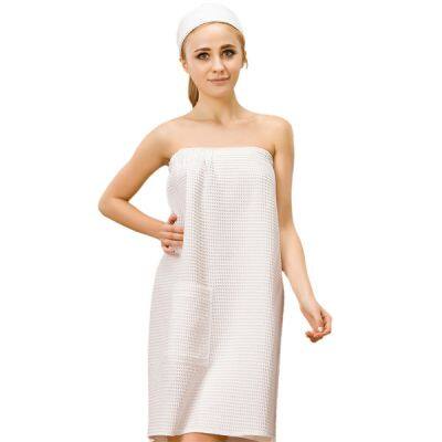 European Size Waffle Wrap With Headband,Robe OEM( WR2130-KW) photo-2