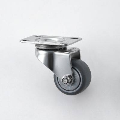 Light-Duty SUS 304/316L Stainless Steel Caster Swivel Caster Furniture Wheel