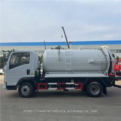 Composting Toilet Robust Hydraulic System Hydraulic Operated Sewage Suction Truck photo-5
