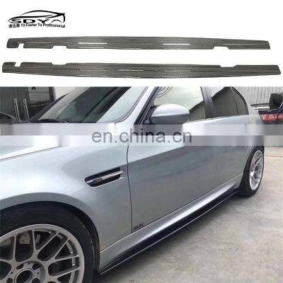 3 Series E90 E92 E93 M3 side skirts Auto parts carbon fiber side skirts Side Lip for BMW 3 series E90 E92 E93 M3 2005-2013