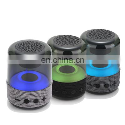 New Arrival Outdoor Portable Colorful Led Light Speakers Wholesale Mini Wireless Stereo Speaker