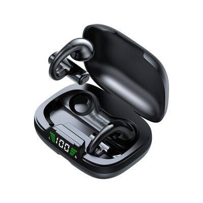 Original Handsfree TWS Blue tooth Headphones Noise Reduction HiFi Stereo Ear Hook Wireless Earphone Wtih LED power Display