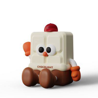 EGOGO NEW Decorative Cute Lamp Chocolate Night Light Baby Usb Silicone Night Led Lamp Lights Touch Led Night Light Lamp for Kids photo-6