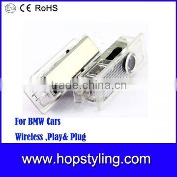 wireless car door light for BMW E84 F01N/F02N/F03N F20 F30 play and plug car welcome ghost shadow light