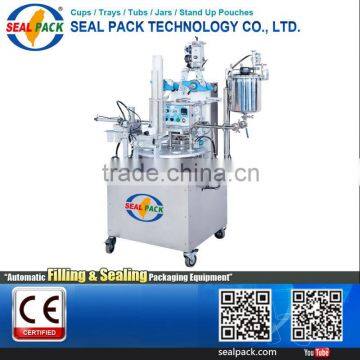 2015 Fully Automatic Paper Plastic cup bag Sealing Filling machine
