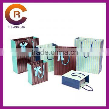 210g white card paper shopping bag with handle