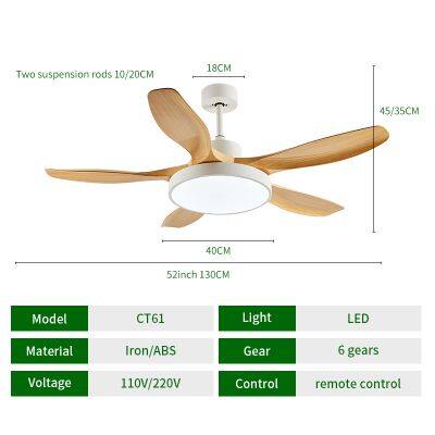 Modern 5 Blade Fan With Remote Ceiling Fan With Light and Remote photo-4