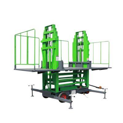Hydraulic Mast Lifter Mobile Electric Mobile Masonry Platform Elevators Ladder Lift