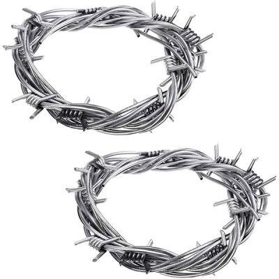 Производители из Аньпиня. Стоимость проволочной сетки с острожками, цена за метр. Рулон острого провода. Горячекатаный оцинкованный шип-канат