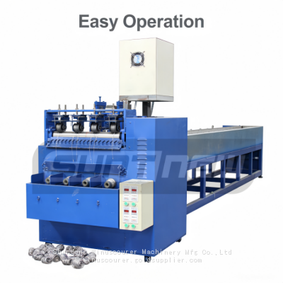 0.7MM Automatic Scourer Making Machine With Drawing Wire