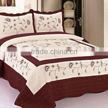 Hot Sale 3Pcs Embroidered Bedspread Set photo-4