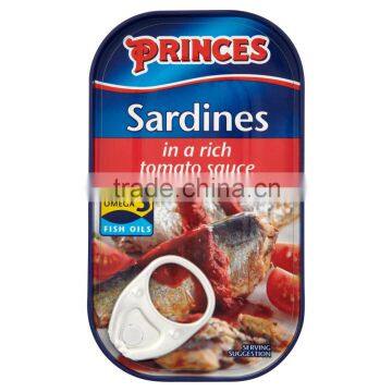 Hot Sale Princes Sardines in Tomato