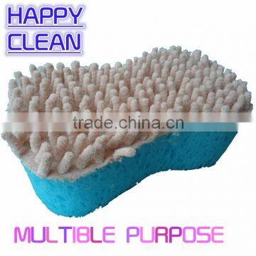 Chenille cleaning sponge/ Microfiber car wash sponge