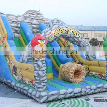 new inflatable slide sponge bob cartoon pvc slide amusement park slide