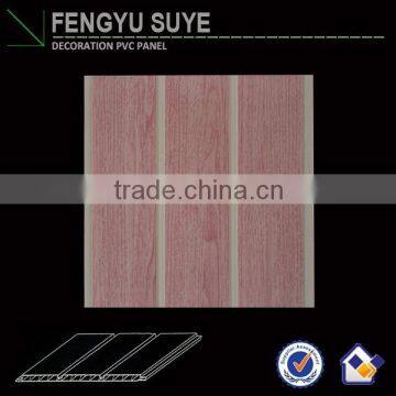 Wooden Grain Design Bathroom Design Laminated Pvc Ceiling Panel for Decorative Interior Wall Made in China