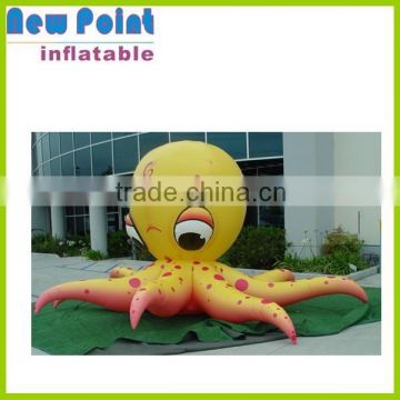 Giant inflatable animal toys, inflatable advertising yellow cuttlefish