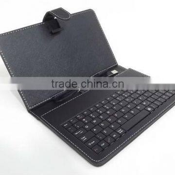 Hot 7 inch Tablet pc Leather Keyborad Case with Holder