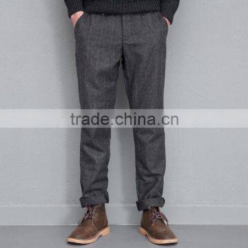 Vintage grid men's casual pants