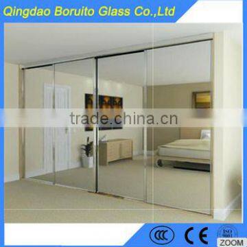 Big size wall mirror glass for decoration