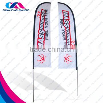 wholesale custom beautiful adverstising beach feather flag