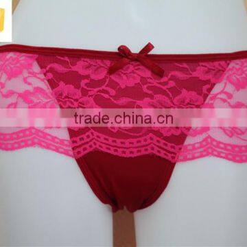 Extreme Excellent Quality Romantic Red Sheer G-string