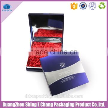 Luxury glossy lamination cardboard printing paper box cosmetic