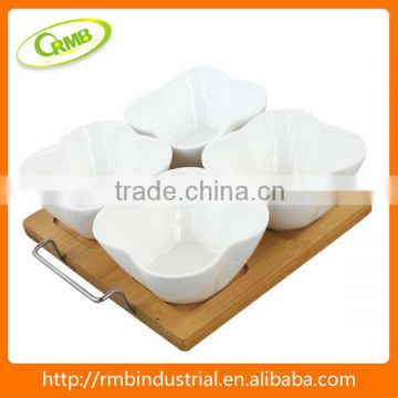 4/set flower shaped ceramic(RMB)